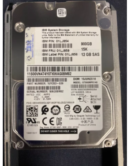 01LJ854 IBM Storwize 900GB 15K Enterprise Hard Drive