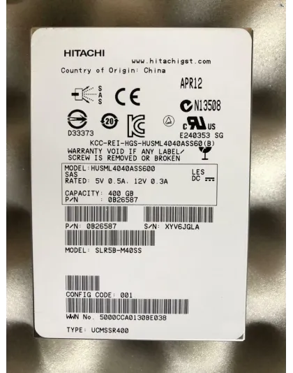 0B26587 HGST 400GB SAS Enterprise SSD