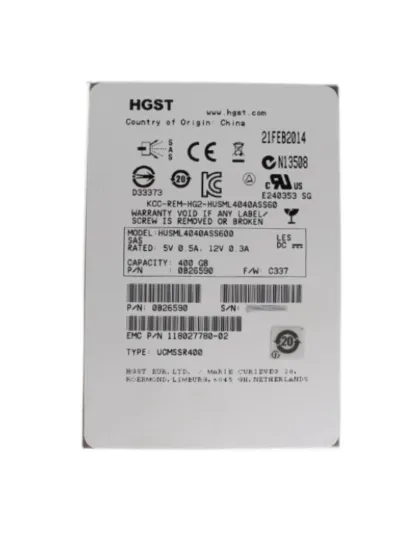 0B26590 HGST Ultrastar SSD400M 400GB Enterprise SSD