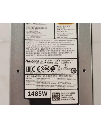 CN-02C7NK Dell 1485W Hot Plug Power Supply