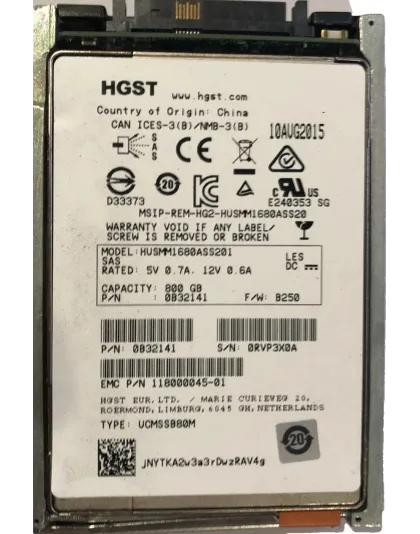 0B32141 HGST Ultrastar 800GB SAS Enterprise SSD