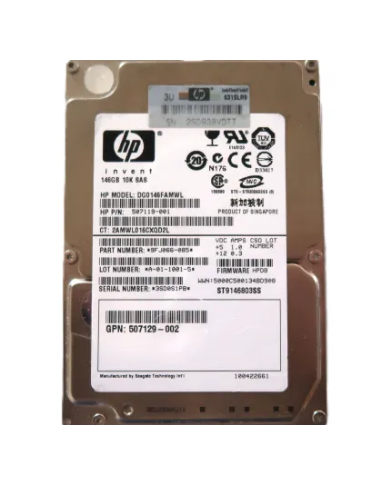 9FJ066-085 507119-003 HP 146GB 10K SAS Enterprise Hard Drive