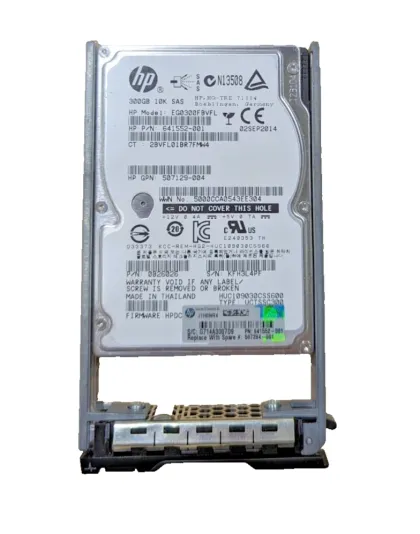 641552-001 0B26026 HPE 300GB SAS 10K Hdd