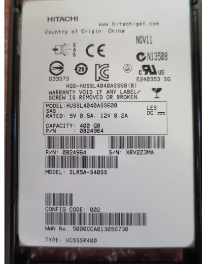 0B24964 Hitachi 400GB 12G SAS Enterprise SSD