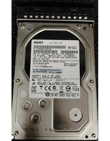 118032816 EMC 2TB 7.2K SAS 3.5 Hard Drive