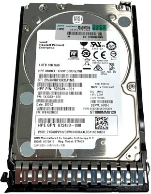 872738-001 HPE 1.8TB 10K SAS Hard Drive