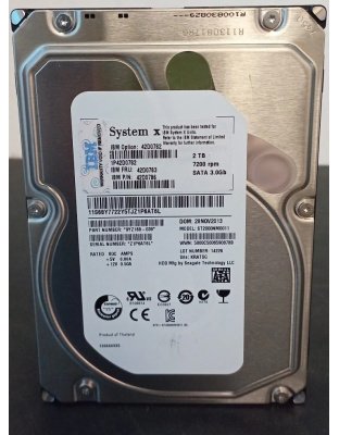 42D0783 IBM 2TB 7.2K SATA 3.5-inch Hard Drive