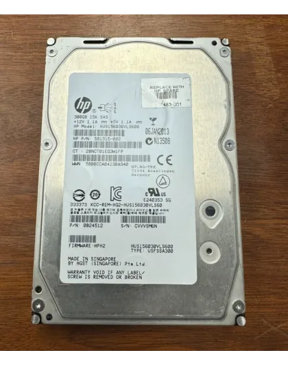 581315-002 HP 300GB 15K RPM 3.5" SAS Hard Drive