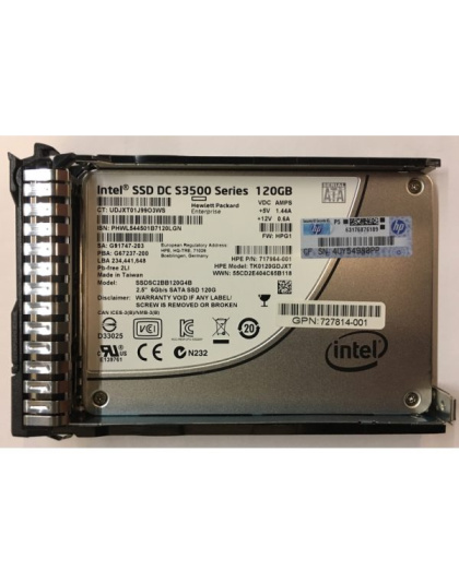 727814-001 HP 120GB 2.5" Non-Hot-Plug SATA SSD