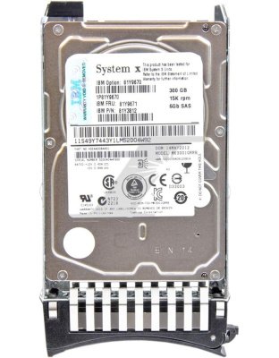 81Y9670 IBM 300GB 15K 6Gbps SAS 2.5-Inch HS HDD