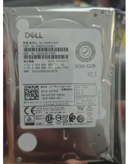 377CF Dell 300GB 15K SAS 2.5 Inch HDD