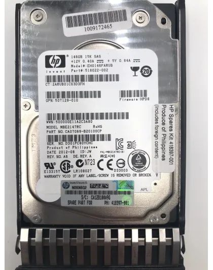 418397-001 HPE 36GB 15K SAS 2.5 Inch HDD with Tray
