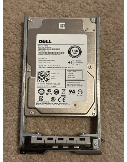 61XPF Dell 146GB 15K RPM SAS 2.5-inch Drive w/ Tray