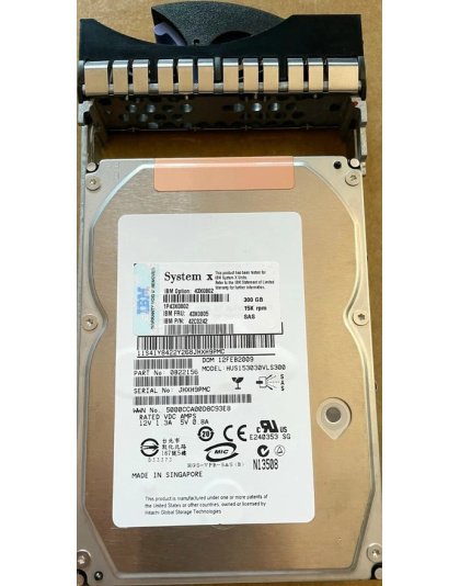 43X0805 IBM 300GB 15K SAS 3.5" Hot-Swap HDD