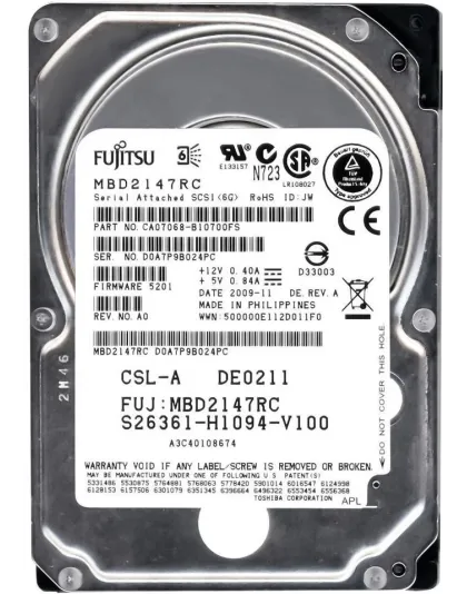 S26361-H1094-V100 Fujitsu 146GB SAS Drive