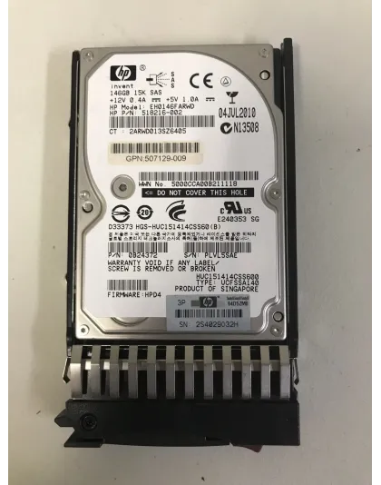 518216-002 HP 146GB 15K SAS 6G SFF HDD