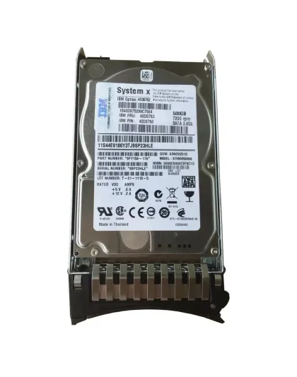 42D0753 IBM 500GB 7.2K SATA SFF Slim-HS HDD