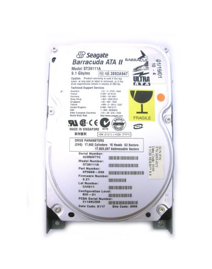 370-3693 Sun 9.1GB 7.2K Ultra ATA-4 IDE HDD