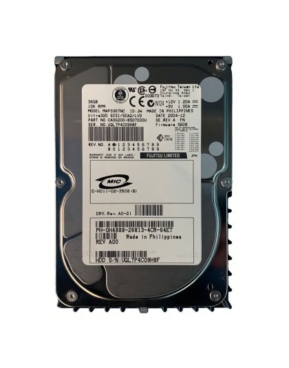 H4888 Dell 36GB 10K U320 SCSI Hard Drive