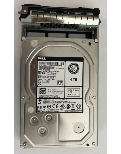 61FFW Dell 4TB 7.2K RPM 3.5-Inch SATA Drive