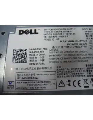 YFG1C Dell PowerEdge 870W Hot-Plug Power Supply