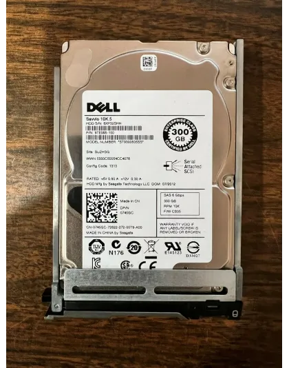 0745GC Dell 300GB 10K SAS 2.5 Enterprise Hard Drive