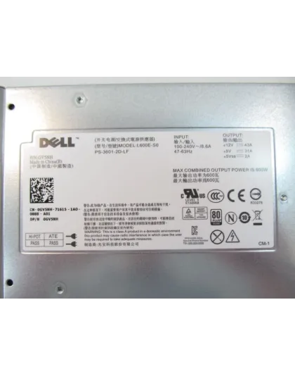 GV5NH Dell PowerVault 600W Hot-Plug Power Supply