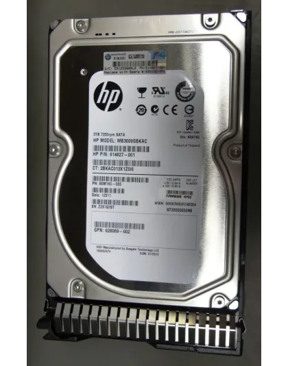 614827-001 HPE 3TB 7200RPM 3.5" SATA HDD Caddy