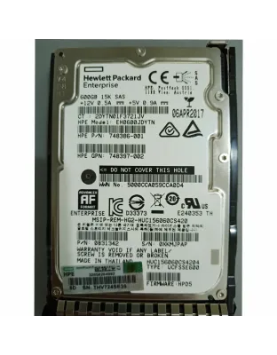 748386-003 HPE 600GB 15K 2.5 SAS Drive