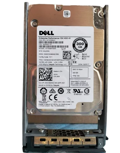07FJW4 Dell 300GB 15K 2.5 SAS 12Gbps HDD Drive