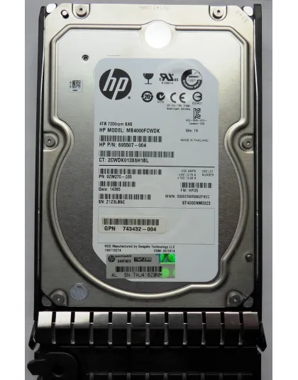 693689-B21 HP 4TB 7.2K 3.5" SAS Hard Drive