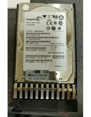 507749-001 HP 500GB 7.2K 3Gbps 2.5" SATA Hdd